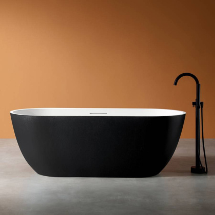 Ванна из литьевого мрамора Abber Frankfurt 170х75 AM9941BW