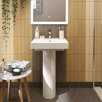 Раковина PRO мебельная\подвесная 50, белая глянцевая Раковина PRO мебельная\подвесная 50, белая глянцевая