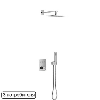 Термостатическая душевая система скрытого монтажа EXCELLENT Krotos AREX.SET.8046CR (хром) Термостатическая душевая система скрытого монтажа EXCELLENT Krotos AREX.SET.8046CR (хром)