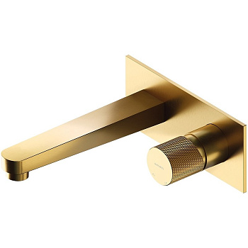 Смеситель для умывальника скрытого монтажа OMNIRES CONTOUR CT8015GLB (брашированное золото)