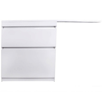 Тумба подвесная под умывальник Dallas Luxe 1300х482 правосторонняя 1 ящик (ШхГхВ) 1292х476х430