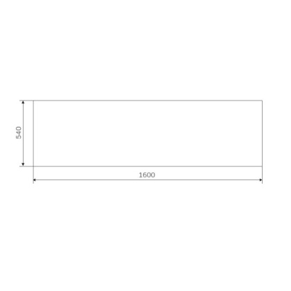 W93A-160-070W-P Gem, панель фронтальная 160x70