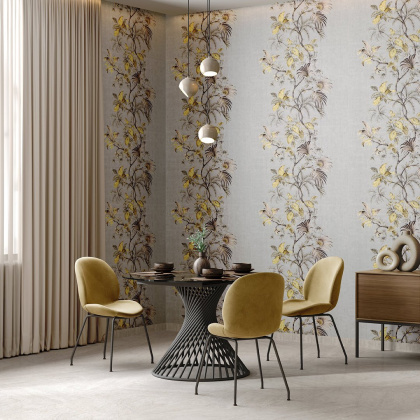 Обои виниловые Оранжерея база, жёлтый