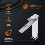 Смеситель для раковины Orange Lutz M04-121cr