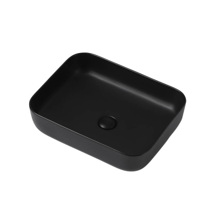 Раковина накладная ABBER Rechteck AC2202MB черная матовая Раковина накладная ABBER Rechteck AC2202MB черная матовая