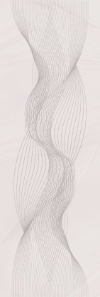 Декор Веро розовый светлый глянцевый обрезной 40x120x1