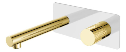 Смеситель STICK из стены WHITE DIAMOND GOLD Смеситель STICK из стены WHITE DIAMOND GOLD