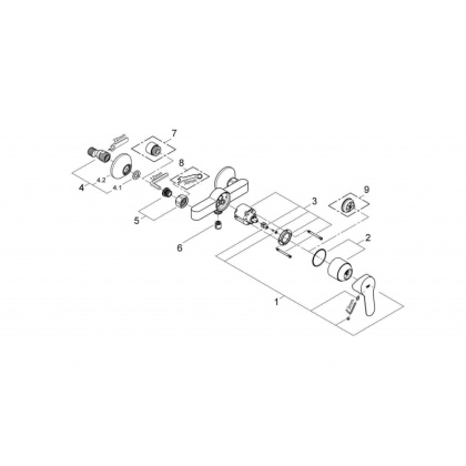 Смеситель для душа Grohe BauEdge 23333000 хром