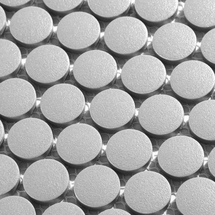 Противоскользящая мозаика Penny Round Dark Grey Antislip, Non-Slip