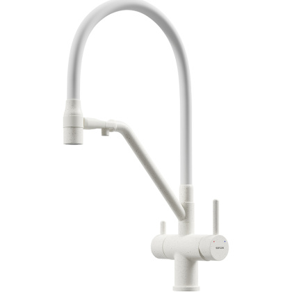 Смеситель для кухни SANCOS Dora с возможностью подключения фильтра для воды, цвет матовый белый, арт. SC4003MW