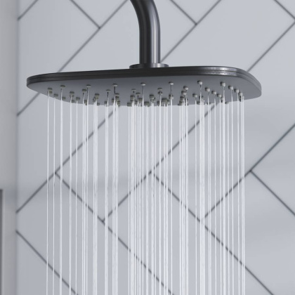 931000300 Eclipse, душ. система: верхний душ 220мм, ручн.душ 3 ф-ии 120 мм, штанга 1010 мм, Черный 931000300 Eclipse, душ. система: верхний душ 220мм, ручн.душ 3 ф-ии 120 мм, штанга 1010 мм, Черный