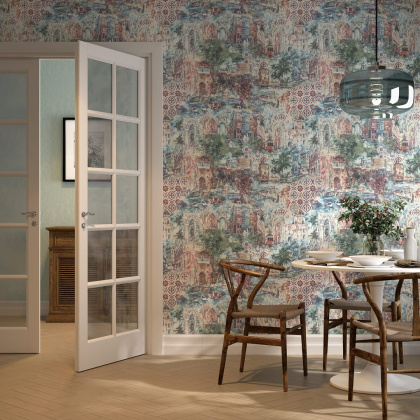 Обои виниловые Впечатление мотив, цветной Обои виниловые Впечатление мотив, цветной