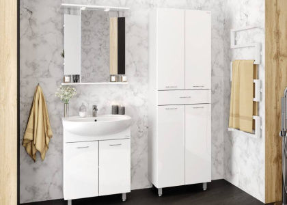 Пенал Onika Модерн 60 напольный, белый