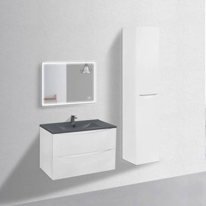 База под керамическую раковину Mia 750 подвесная, 2 выкатных ящика soft close, G.White