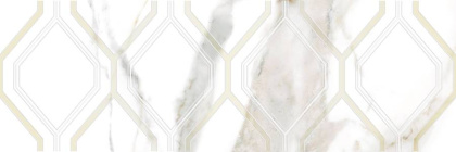 Декор Beryl белый 25х75,шт