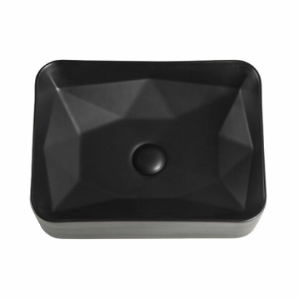 Раковина Orange B02-460mb накладная, матовый черный Раковина Orange B02-460mb накладная, матовый черный