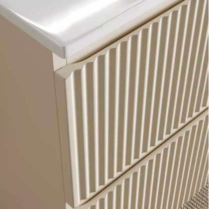 Тумба подвесная SANCOS Snob R 590х445х500, c двумя ящиками оснащенными доводчиками, Beige Soft , арт.SNR60CE