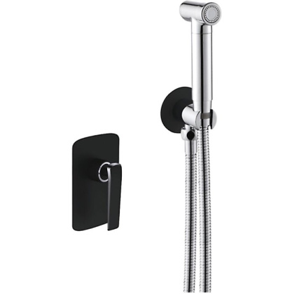 Гигиенический душ со смесителем Rose R1305H, черный Гигиенический душ со смесителем Rose R1305H, черный