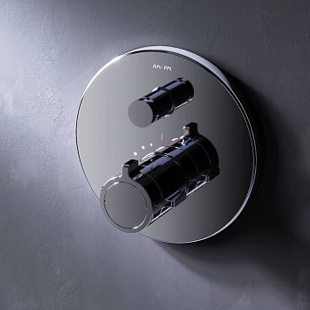 F85A45600 X-Joy Смеситель встроенный с ТМС на 2 потребителя, хром