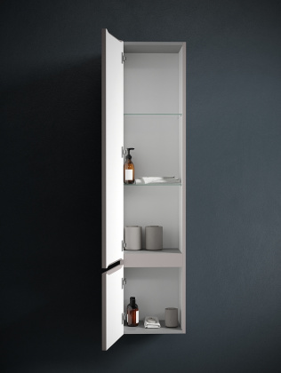 Шкаф-пенал SANCOS Very подвесной левый,  Doha Soft , 350х300х1600 мм, арт. PVR35LSM