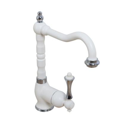 MARGOT-LSM2-03/24-N Смеситель для раковины однорычажный с донным клапаном, исполнение золото, ручка чёрная