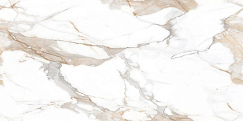 Calacatta Fairy Gold Керамогранит бежевый 60х120 Полированный