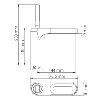 Kammel 1803 Смеситель для раковины Wasserkraft