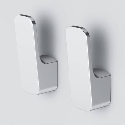 Набор крючков для полотенец Func 2 шт, 5,5х1,9х2,4 см, хром, A8F35600