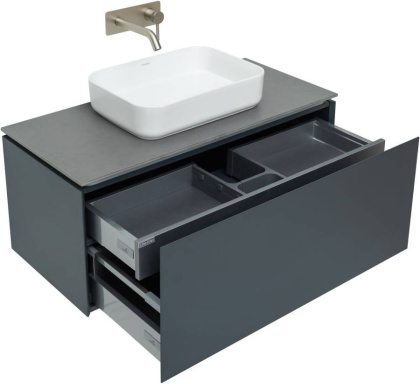 Тумба под раковину Allen Brau Infinity 100 1.21004.AM антрацит матовый Тумба под раковину Allen Brau Infinity 100 1.21004.AM антрацит матовый
