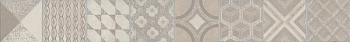 Бордюр OS\A245\SG6062R Онда 1 серый 7,2см*60см*11мм (1уп/8шт/0,345м2) орнамент, шт