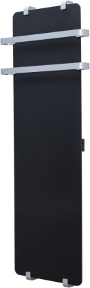 Полотенцесушитель электрический Allen Brau Infinity 120x44 с рейлингом 2.0 и креплением, серебро браш