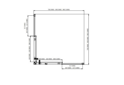 AQ ARI KV08020BL Душевой уголок квадратный, двери раздвижные 800x800x2000 профиль черный, стекло прозрачное AQ ARI KV08020BL Душевой уголок квадратный, двери раздвижные 800x800x2000 профиль черный, стекло прозрачное