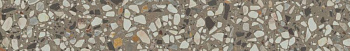 Плинтус Бричиола серый матовый обрезной 60x9,5x0,9