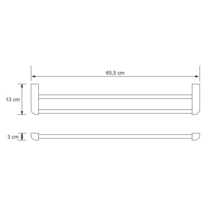 Kammel K-8340 Держатель полотенец двойной
