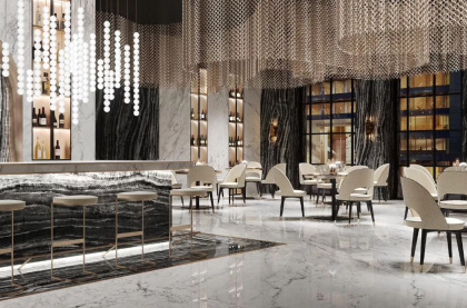 Керамогранит Гемма SG071802R6 черно-белый лаппатированный обрезной 119,5х320х6 (1шт/3,824м2), м2