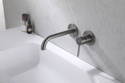 Смеситель ABBER Wasser Kreis AF8112NG для раковины скрытого монтажа, никель Смеситель ABBER Wasser Kreis AF8112NG для раковины скрытого монтажа, никель
