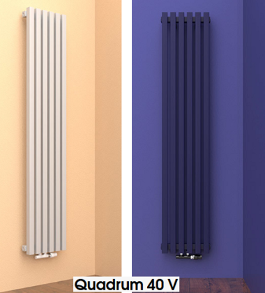 Трубчатый радиатор QUADRUM 40 V 300-3, (базовое исполнение)