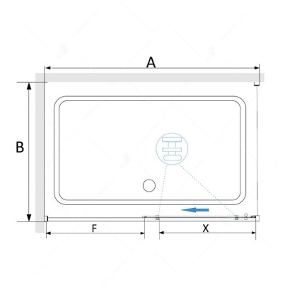 Душевой уголок RGW Stilvoll SV-45 100х70 06324507-011 профиль Хром стекло прозрачное