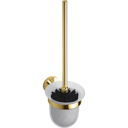 Ершик для унитаза Bemeta Brilo 161113017 Золото (стекло), щётка чëрная