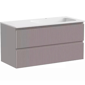 Тумба подвесная SANCOS Snob R правая 995х445х500, c двумя ящиками оснащенными доводчиками, Doha Soft, арт.SNR100RSM