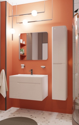 Тумба подвесная под умывальник Kare Luxe 800х450 1 ящик (ШхГхВ) 798х446х477 Тумба подвесная под умывальник Kare Luxe 800х450 1 ящик (ШхГхВ) 798х446х477