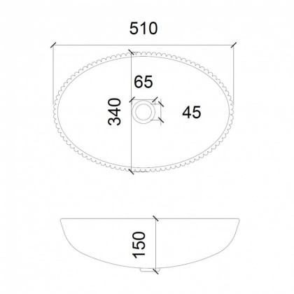Раковина накладная стеклянная ABBER Glas AK2304 прозрачная
