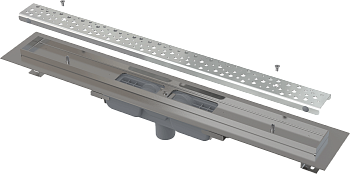 Водоотводящий желоб Antivandal с решеткой, вертикальный сток