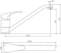 Смеситель для кухни Aquanet Practic AF100-40С Смеситель для кухни Aquanet Practic AF100-40С