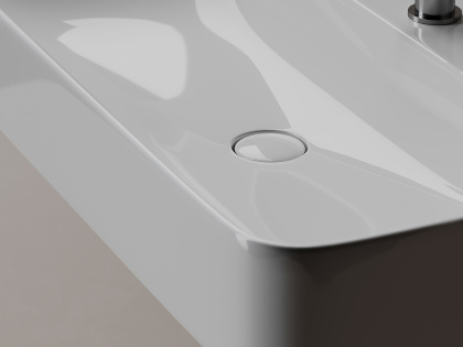 Умывальник AURA с 1 отверстием для смесителя, без перелива 1000*470*135мм Умывальник AURA с 1 отверстием для смесителя, без перелива 1000*470*135мм