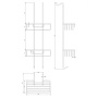 Полка-корзинка для душа двойная 26 см OMNIRES UN3530CR (хром)