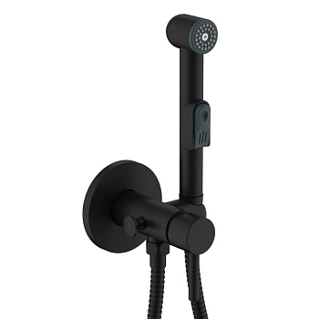 Смеситель черный встраиваемый с гигиеническим душем BALEAR, арт. 13141BLB 