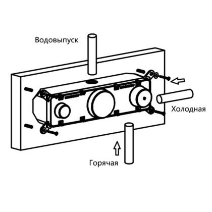 Встраиваемый смеситель для душа VSCV-422TGM двухфункциональный, термостатический, вороненая сталь Встраиваемый смеситель для душа VSCV-422TGM двухфункциональный, термостатический, вороненая сталь