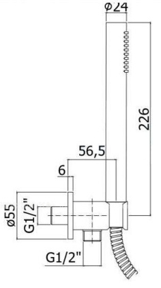 Душевой гарнитур Paffoni Master ZDUP094NO Душевой гарнитур Paffoni Master ZDUP094NO