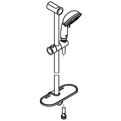 Душевой гарнитур Grohe Tempesta Rustic 27609001 хром Душевой гарнитур Grohe Tempesta Rustic 27609001 хром